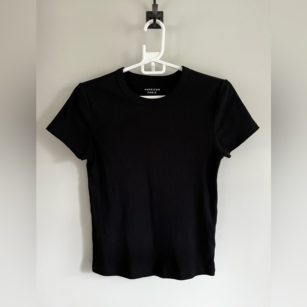 SOLD. 
AE Hey Baby Ribbed Tee